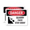 Signmission Quarry Face Stay Away, 5 in W x Rectangle, Vinyl Decal OS-2PACK-DS-D-35-L-1890 - alternate 1